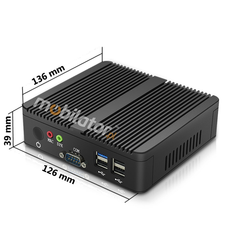 MiniPC yBOX-X30A Rapid Small Computer with small dimensions 136mm x 126mm x 39mm