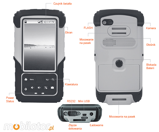 kamera tablet przemysłowy 4 cale winmate kolektor danych