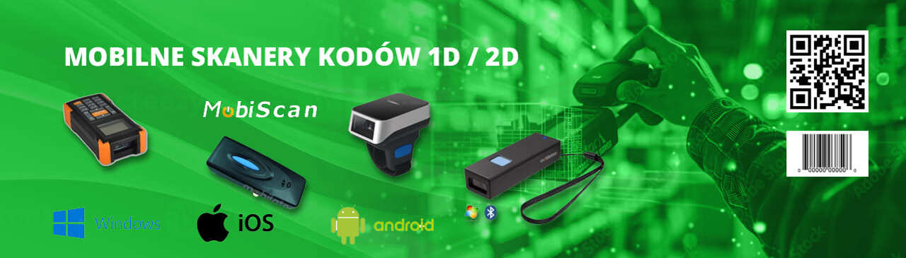 Mobilne skanery Kodów 1D/2D