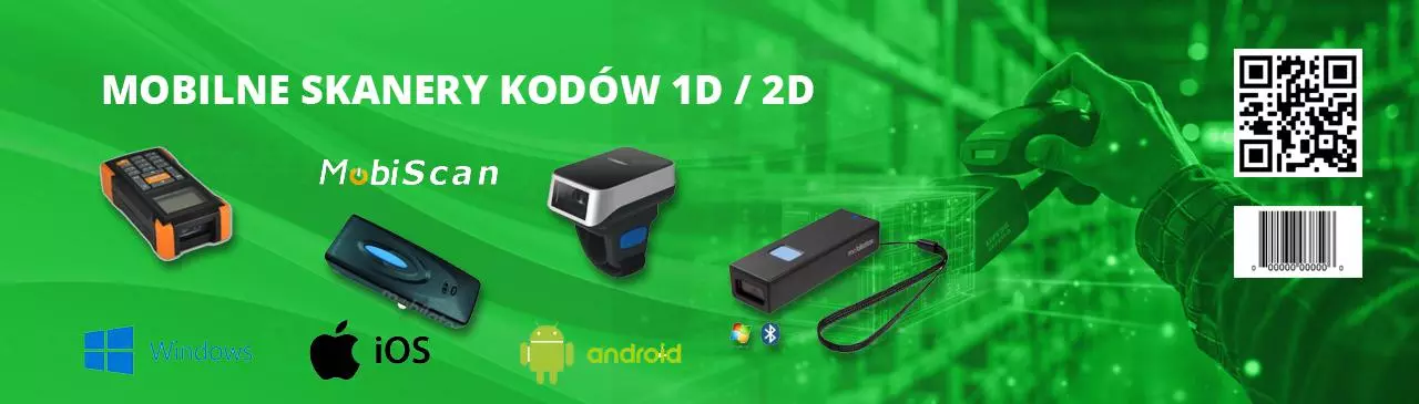 Mobilne skanery Kodów 1D/2D