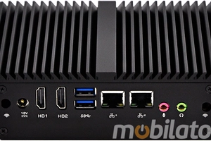 Computer Industrial Fanless MiniPC mBOX Nuc Q410S v.Barebone