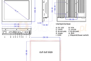 Durable strengthened Industrial Tactile PanelPC QBOX 10 v.2.2