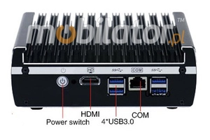 Rugged Mini Industrial Computer Fanless MiniPC IBOX-NM31A WiFi v.1