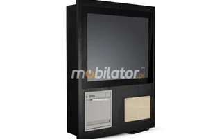 Reinforced Capacitive Industrial Panel PC with bult-in thermal printer -  MobiBOX J1900 12 v. D58