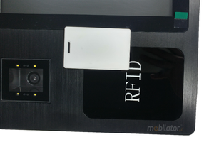 Reinforced Capacitive Industrial Panel PC with RFID HF reader and scanner 1D -  MobiBOX J1900 15