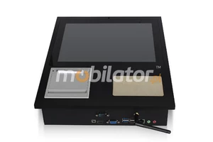 Komputer Przemysłowy z czytnikiem RFID HF, skanerem 2D i drukarką termiczną 80mm - MobiBOX IP65 J1900 19 v.HF+2D