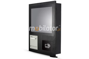 Komputer Przemysłowy z czytnikiem RFID HF, skanerem 2D i drukarką termiczną 80mm - MobiBOX IP65 J1900 19 v.HF+2D