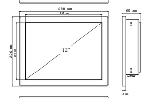 Touch PanelPC GESHEM GS1251HT v.2 - 2 years warranty