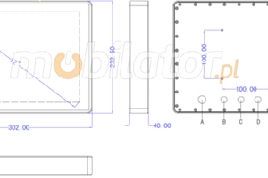 Touch screen computer (IP67 standard for the ENTIRE enclosure) - QBOX 12 (3855U) v.1