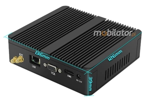 Fanless MiniPC Small Mini Industrial Computer yBOX-A30X(1LAN)-N2815 v.2