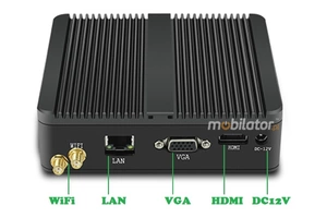 Fanless MiniPC Small Mini Industrial Computer yBOX-A30X(1LAN)-N2815 v.4