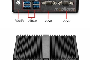 Odporny Bezwentylatorowy mini Komputer Przemysłowy Fanless MiniPC yBOX - GX30 (2 LAN) - N2810 v.1