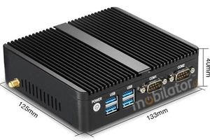 Computer Industry Fanless MiniPC yBOX - GX30 (2 LAN) - N2810 v.4