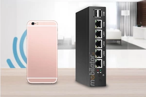 Mały Wzmocniony Bezwentylatorowy Komputer Przemysłowy z 4-ema kartami sieciowymi LAN - MiniPC yBOX - X33 (4 LAN) - J1900 Barebone