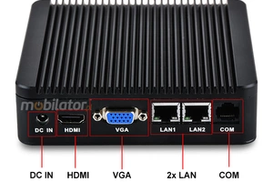 Odporny Komputer przemysłowy bezwentylatorowy z 2-oma kartami sieciowymi LAN - MiniPC yBOX - X29 (2 LAN) - J1900 v.5