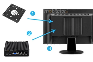 Odporny Komputer przemysłowy bezwentylatorowy z 2-oma kartami sieciowymi LAN - MiniPC yBOX - X29 (2 LAN) - J1900 v.5