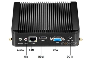 Strengthened budget Industrial Computer Fanless MiniPC yBOX-X30 (1LAN) -N2840 v.3