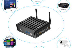  Industrial minicomputer with passive cooling MiniPC yBOX- 31X-3205U v.2