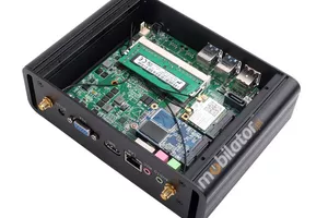 Resistant fanless mini industrial computer with passive cooling MiniPC yBOX-X31-i5 4200U v.3