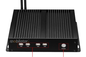 Wytrzymały Bezwentylatorowy Mini Komputer Przemysłowy z 4-ema portami COM RS232 - MiniPC yBOX - X26G (4COM) - 1037U v.3