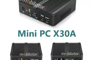 Industrial mini computer with passive cooling MiniPC yBOX-X30A(2LAN+2COM)-N2815 v.2