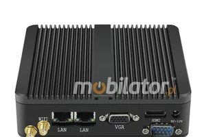 Industrial mini computer with passive cooling MiniPC yBOX-X30A(2LAN+2COM)-N2815 v.3