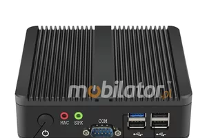 Industrial mini computer with passive cooling MiniPC yBOX-X30A(2LAN+2COM)-N2815 v.3