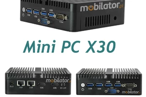 Fanless industrial mini computer MiniPC yBOX-30X(2LAN+2HDMI)-2955U v.3