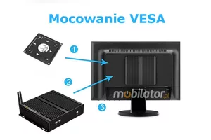 Industrial mini computer with 4xCOM RS232 + 2xLAN - MiniPC yBOX X26G(4COM)-J1900 v.2