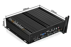 Minikomputer przemysłowy z 4-ema portami COM RS232 + 2LAN - MiniPC yBOX X26G(4COM)-J1900 v.3
