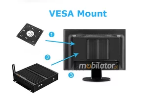 Industrial mini computer with 4xCOM RS232 + 2xLAN - MiniPC yBOX X26G(4COM)-J1900 v.4