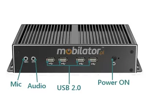 Industrial mini computer with passive cooling MiniPC yBOX X26A (6COM+2LAN)-i5-4200U v.4