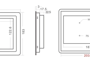 Monitor dotykowy do zastosowań w halach produkcyjnych