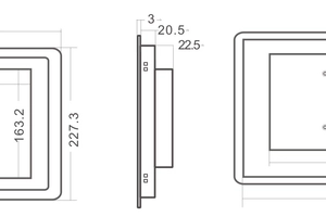 Wzmocniony ekran dotykowy do przemysłu