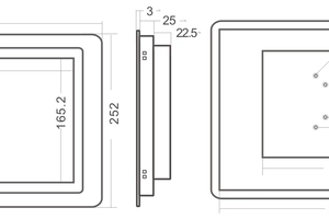 Kompaktowy monitor dotykowy do przemysłu