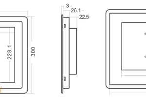 Przemysłowy ekran dotykowy o wysokiej jasności