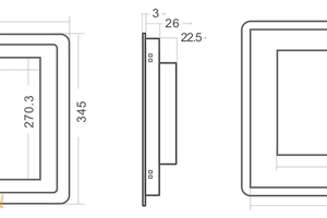 Panelowy monitor dotykowy do systemów fabrycznych