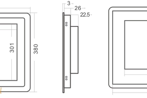 Kompaktowy ekran dotykowy do maszyn produkcyjnych