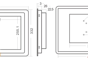 Monitor przemysłowy do integracji z systemami sterowania
