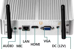 Strengthened passive mini computer MiniPC yBOX X32 3215U v.3