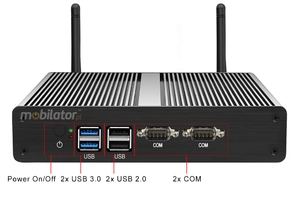 Computer Industry Fanless MiniPC  MiniPC yBOX - X34 (2x LAN, 2x COM) J1900 v.4