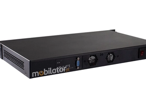 MiniPC yBOX 1U - J1900 v.2 Wzmocniony komputer przemysłowy z chłodzeniem pasywnym i 4x LAN - do szafy rakowej