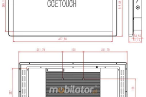 panel operatorski funkcjonalny wytrzymały metalowy czarny