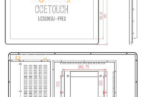 Dotykowy ekran przemysłowy do sterowania