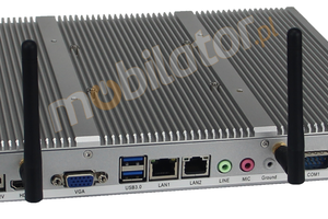 Minimaker BBPC-K01 v.7 - Wzmocniony mini komputer przemysłowy z dwoma portami LAN oraz portami szeregowymi COM RS232