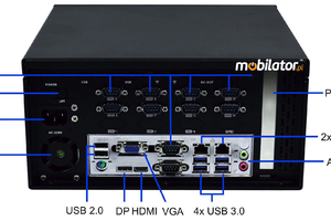 IBOX-ZPC X4 (H110) i5 6500 v.1 - Industrial computer (6x COM) intended for production halls