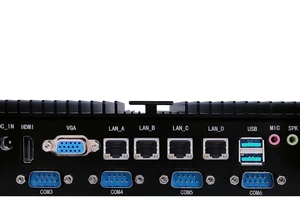 bBOX i7-4500U v.4 - Industrial computer with four LAN network cards and six COM ports