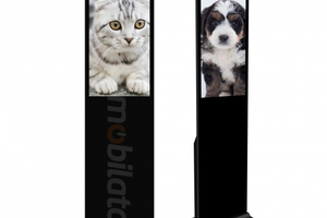 HyperView 32 v.5 - Freestanding touch panel with a 32-inch screen (infrared touch), with wifi, Android 7.1 and 4G