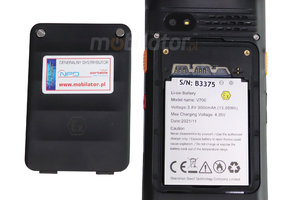 MobiPad V710 v.2 - Wzmocniony (MIL-STD-810G) kolektor danych (inwentaryzator) przystosowany do długiej pracy wyposażony w NFC, skaner 1D/2D