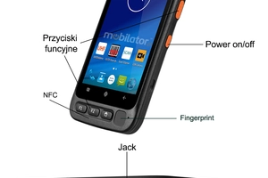 Terminal kodów kreskowych Mobilny kolektor przemysłowy  odporny na niskie i wysokie temperatury MobiPad V77